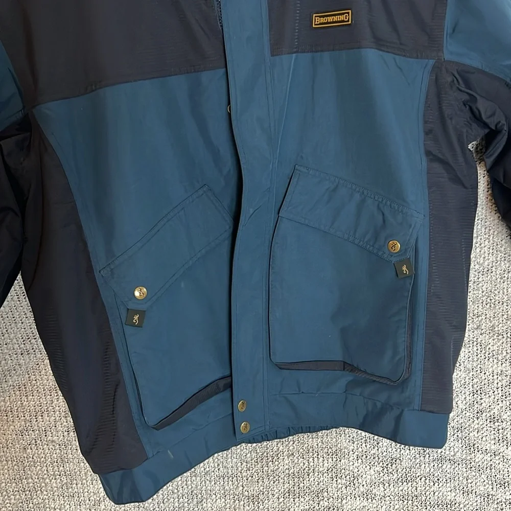 Browning Men’s Coat Size Large - Blue and Black in Great Shape!